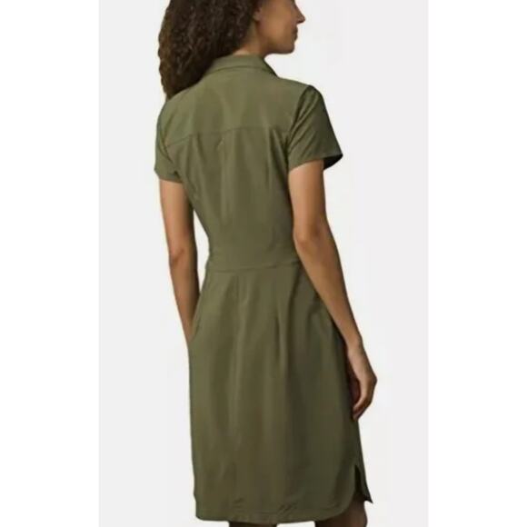 PrAna Shadyn Dress Women S Cargo Green Polyester Outdoors Gorpcore Hiking - Picture 2 of 9